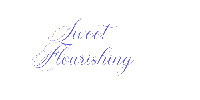 Sweet Flourishing Font