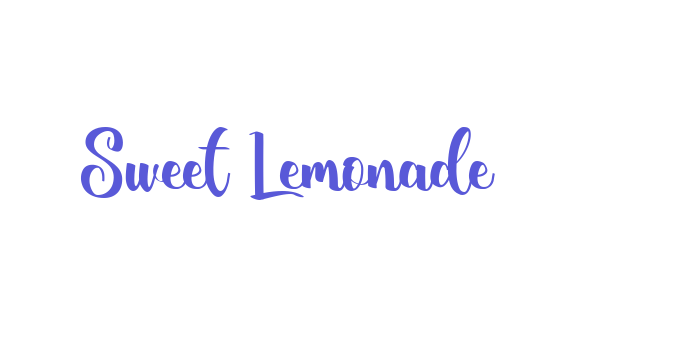 Sweet Lemonade Font Download