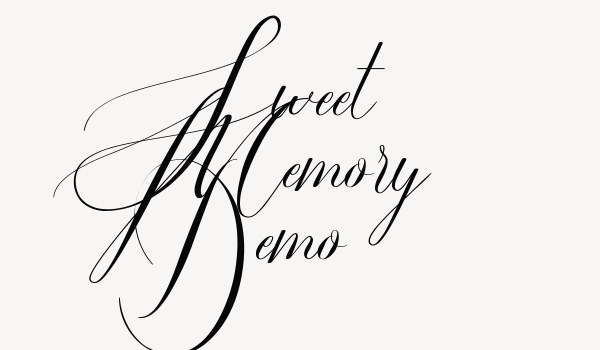 Sweet Memory Demo Font