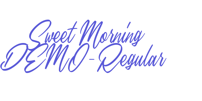 Sweet Morning DEMO-Regular Font Download