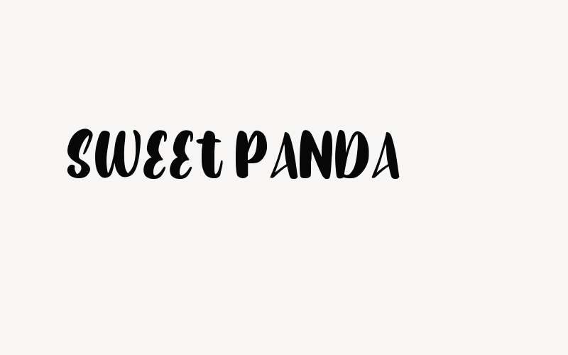 Sweet Panda Font