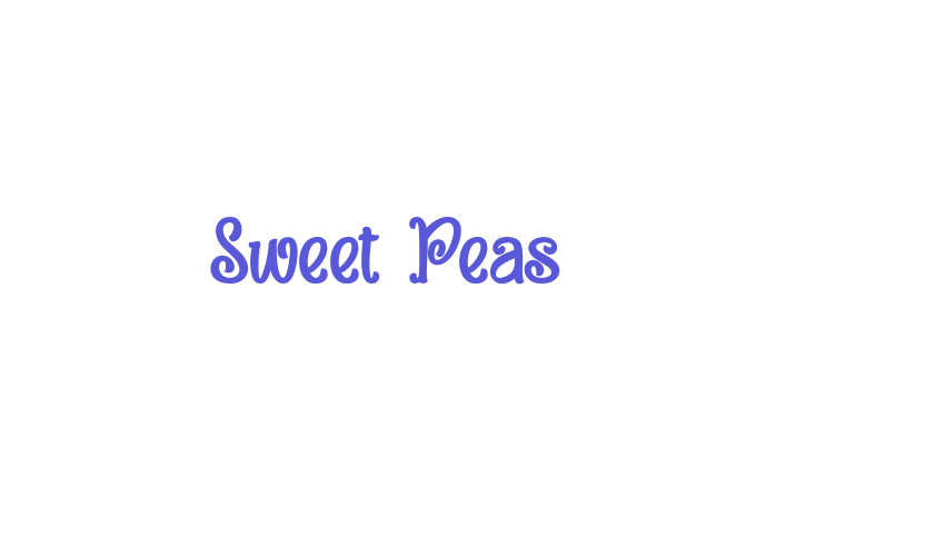 Sweet Peas Font Download