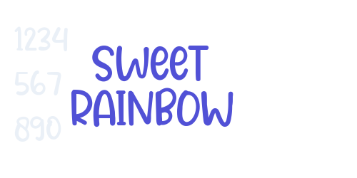 Sweet RAINBOW-font-download
