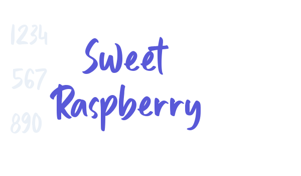 Sweet Raspberry font free