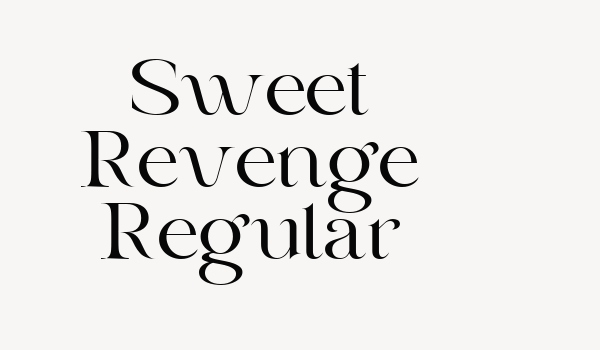 Sweet Revenge Regular Font