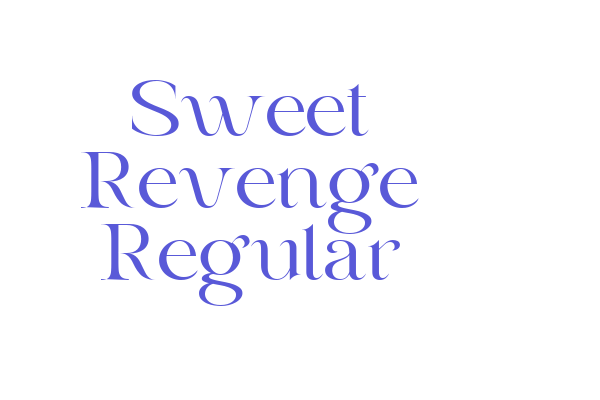 Sweet Revenge Regular Font