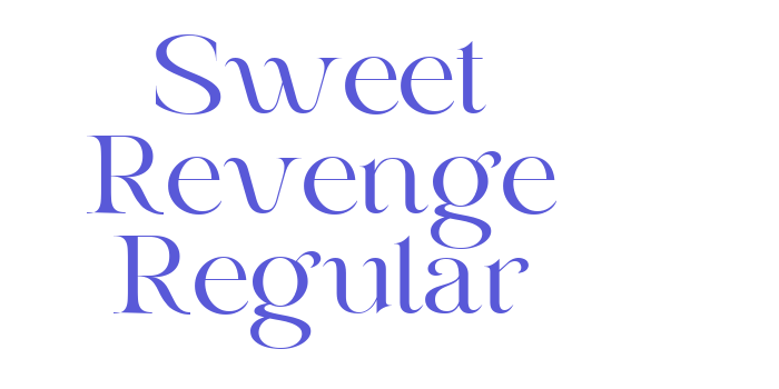 Sweet Revenge Regular Font