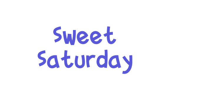 Sweet Saturday Font Download