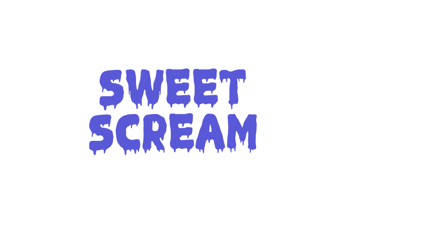 Sweet Scream Font Download