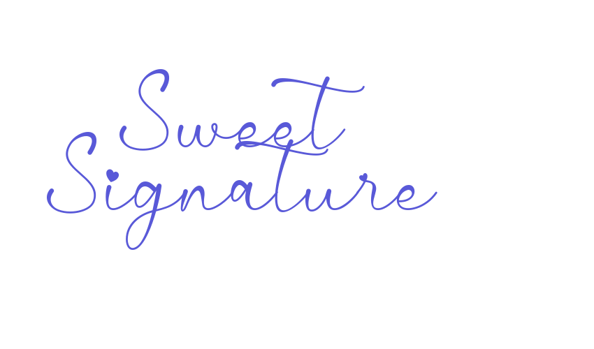 Sweet Signature Font Download