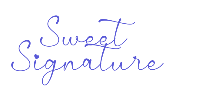 Sweet Signature Font Download