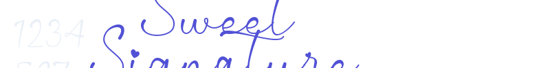 Sweet Signature-font