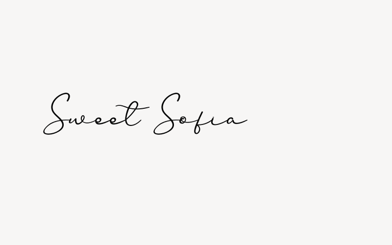 Sweet  Sofia Font