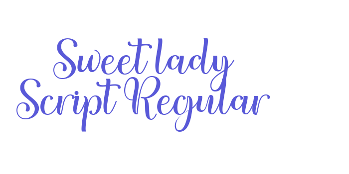 Sweet lady Script Regular Font Download