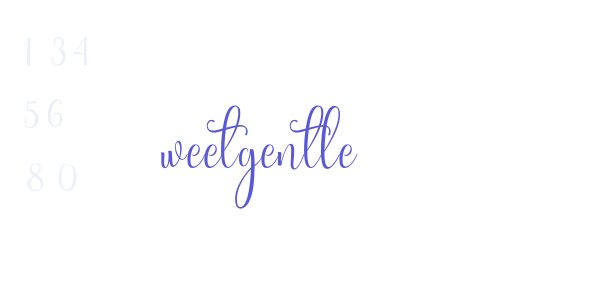 Sweetgentle font free