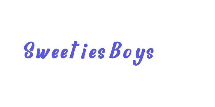 Sweeties Boys Font Download