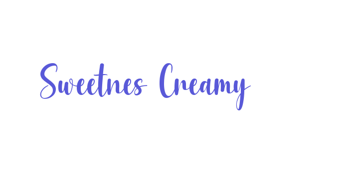 Sweetnes Creamy Font Download