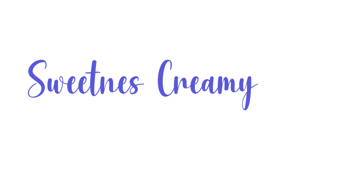 Sweetnes Creamy Font