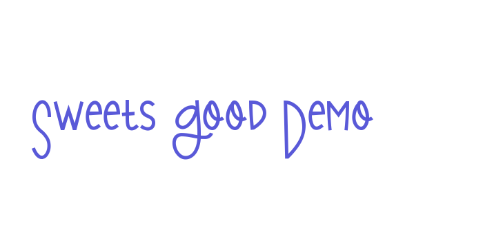 Sweets Good Demo Font Download