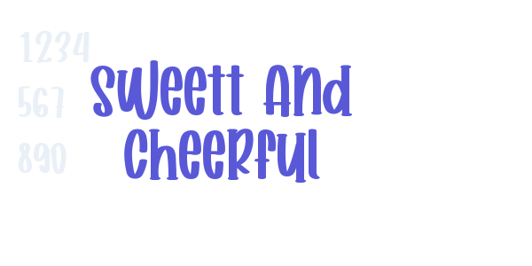 Sweett And Cheerful font free