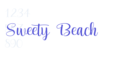 Sweety Beach-font-download