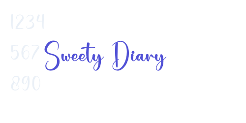 Sweety Diary-font-download