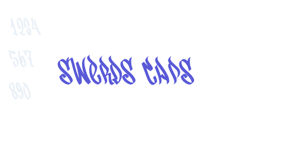 Swerds Caps font free