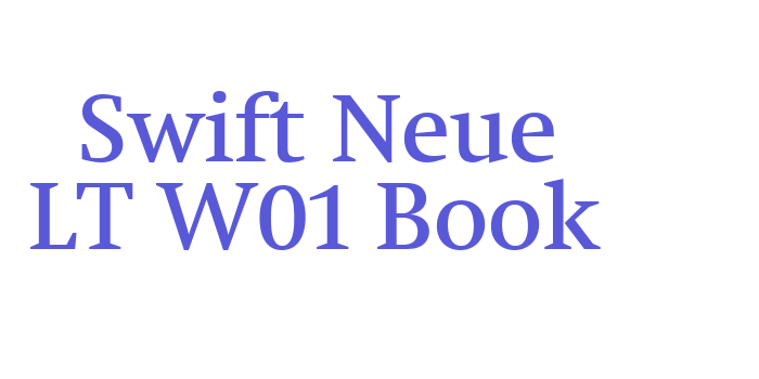 Swift Neue LT W01 Book Font Download