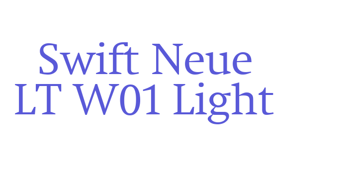 Swift Neue LT W01 Light Font Download