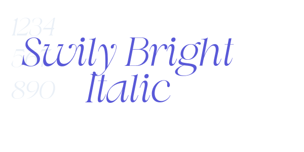 Swily Bright Italic font free