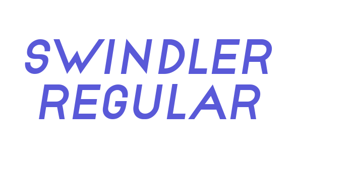 Swindler Regular Font