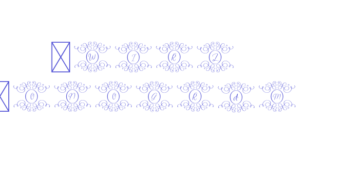 Swirl Monogram Font Download