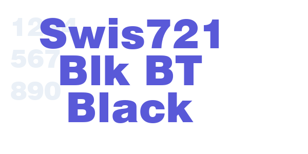 Swis721 Blk BT Black font