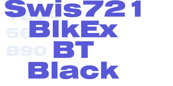 Swis721 BlkEx BT Black font free