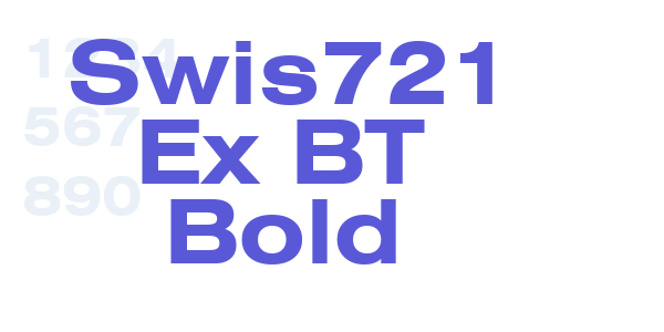 Swis721 Ex BT Bold font