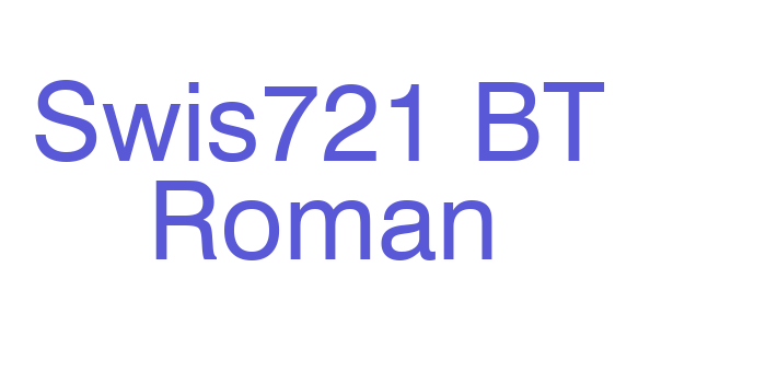 Swis721 BT Roman Font