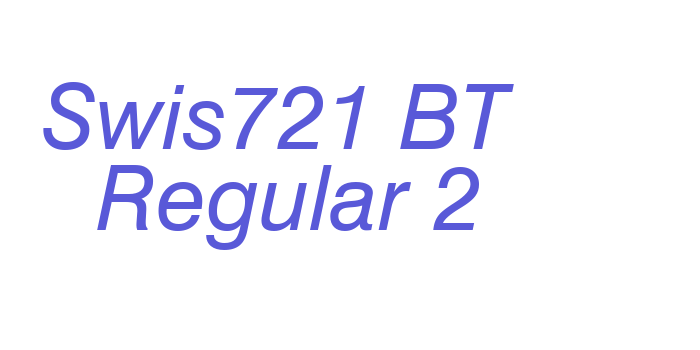 Swis721 BT  Regular 2 Font Download