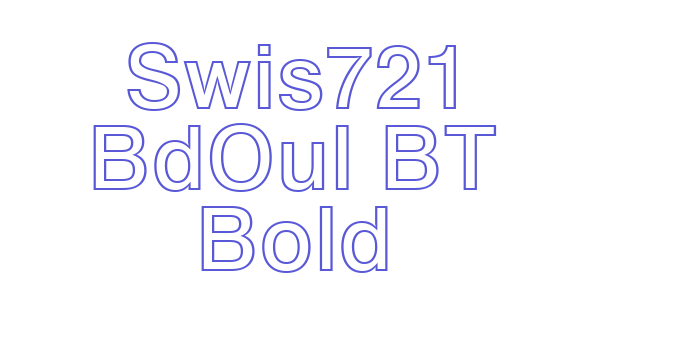 Swis721 BdOul BT Bold Font Download