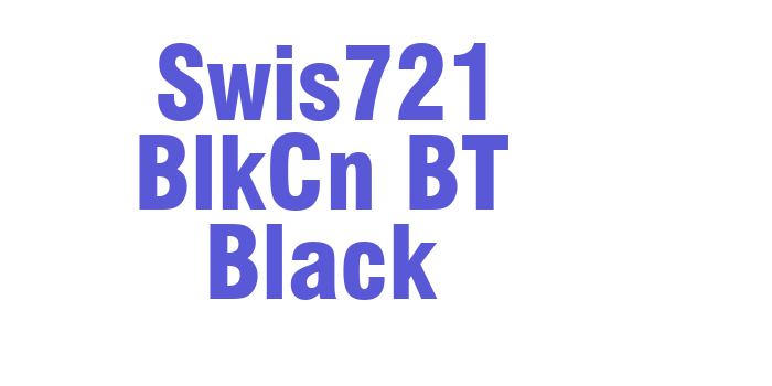 Swis721 BlkCn BT Black Font Download