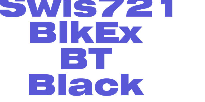 Swis721 BlkEx BT Black Font