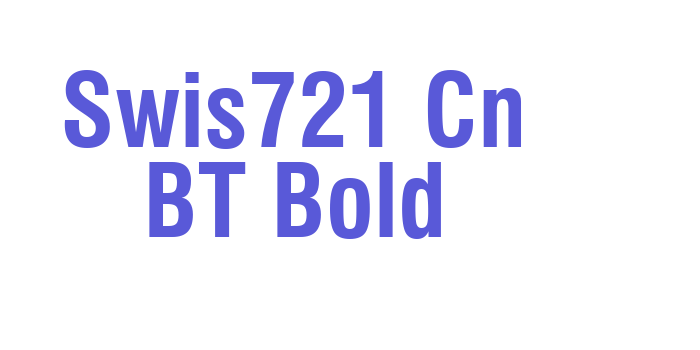 Swis721 Cn BT Bold Font