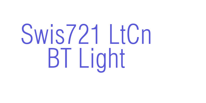 Swis721 LtCn BT Light Font Download