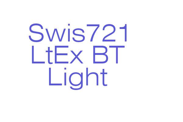 Swis721 LtEx BT Light Font