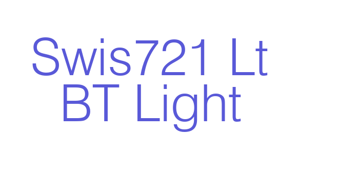 Swis721 Lt BT Light Font