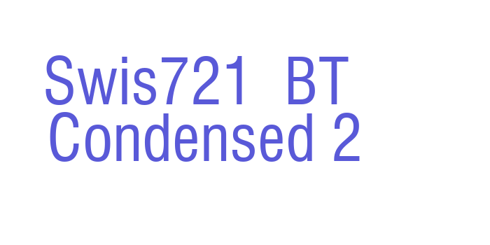 Swis721  BT  Condensed 2 Font Download