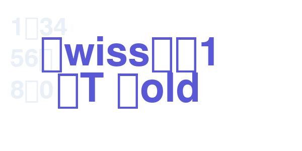 Swiss721 BT Bold font free