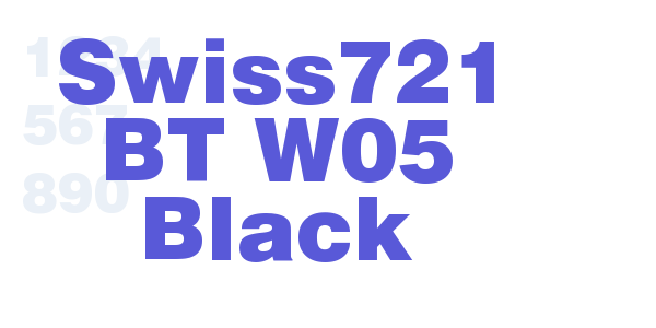 Swiss721 BT W05 Black font