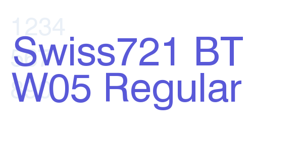 Swiss721 BT W05 Regular font free