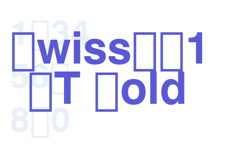 Swiss721 BT Bold Font Download