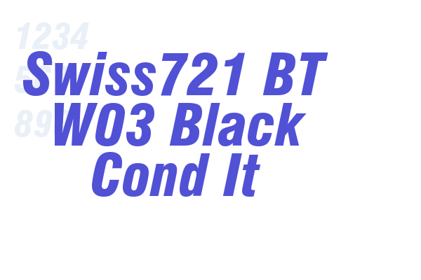 Swiss721 BT W03 Black Cond It